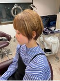 大人ショートボブ丸みショートカットマッシュショート前髪あり