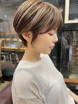 ヌード(NUDE) NUDE20代30代前髪カット 大人ショートボブ マッシュショート