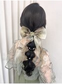 【池袋駅西口・ヘアセット】編みおろし・結婚式