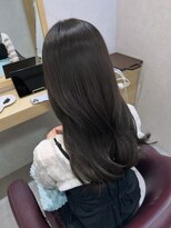 暗髪 ロング 韓国巻き 髪質改善 千葉