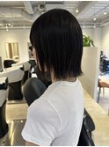 【marfe】黒髪ボブ＿ヘイリーボブ＿切りっぱなしボブ