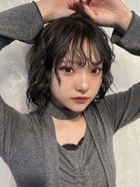 メイカ(MEIKA)&nbsp;【 ウェーブカール × ボブパーマ × ダークグレー 】 浅野美紀