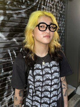 ミーム 原宿 表参道(meme) ダブルカラー/ハイトーンカラー/ケアブリーチ/インナーカラー