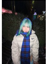 ヴィンスジオ 岐阜駅南(vince gio)&nbsp;～ブルーの色落ち過程～/ハイトーン/ブリーチ/トリートメント