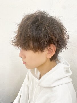 ネイビー 博多(NAVY) 博多/髪質改善/オリーブカラー×無造作ヘア☆ニュアンスパーマ