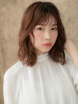 カバーヘア ブリス 北浦和(COVER HAIR bliss) ココアブラウン/ウォームブラウン/ゆるふわミディアム/オン眉e
