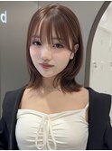 こなれミディレイヤー/韓国レイヤー/ミディアムヘア