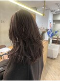 透明感髪質改善ベージュダブルカラーミルクティーグレージュ
