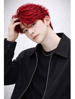 ヘアールーム アート(hair room a to by NYNY)&nbsp;フェザーパーマ×レッドカラー