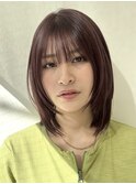 レイヤーボブ×艶感ショコラブラウンカラー【ヘアマゼラン】