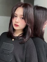 シオン(shion) 顔周りレイヤーロング暗めカラーフェイスフレーミング_F20678