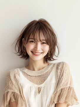 ヘアースパパズ(hairspaPAZ) 前髪ありショートボブ外はねレイヤーボブ祐天寺20代30代40代50代