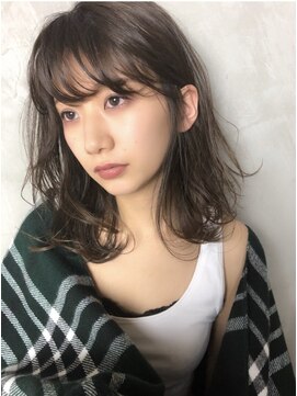 アン 柏店(un) ◆無造作ミディアムでイメチェン/小顔前髪/アッシュベージュ