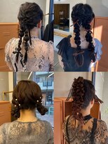 アールヘアー(R hair)&nbsp;リボン　ポニーテール　ツイン