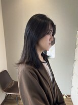 ラナ ナカガワ(Lana NAKAGAWA)&nbsp;Beforeも/地毛風カラー/透明感グレージュ/ミディアムヘア