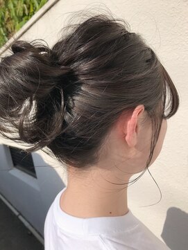 マイ ヘア デザイン 岡崎(MY hair design) *チラ見えカラーも生かすお団子hair*