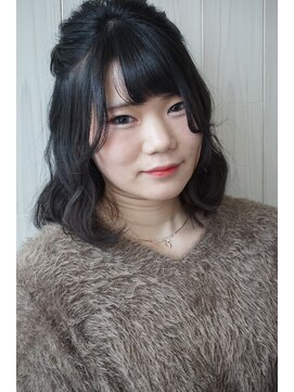 アドラーブル 長岡リップス旭岡店(adorable) 暗髪×無造作★フェアリーなCカーブ