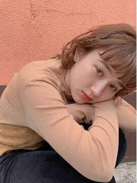 ナル(nalu.) オレンジカラー / オレンジブラウン / ボブヘアアレンジ /