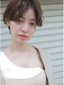 ラボ(Ravo) [Ravo]＊くせ毛風パーマセンターパートショート＊コスメパーマ