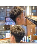 お客様ヘア《大人フェード×パーマ》