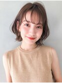 外ハネボブ毛先パーマローライト アッシュブラウン 桐山弘一