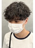ツーブロック刈り上げマッシュ波巻きスパイラルパーマ大阪梅田