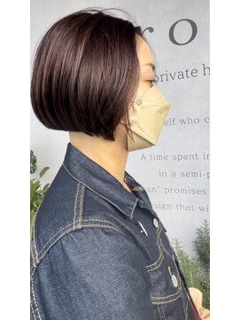 ヘアーリゾート ラウレア(Hair Resort LAULEA) ミニボブ×ダークピンク