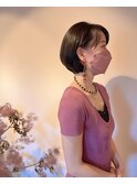 【似合わせカット】丸みのあるショートボブ