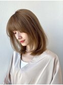  フェイスレイヤー20代30代大人可愛い前髪パーマ小顔カット