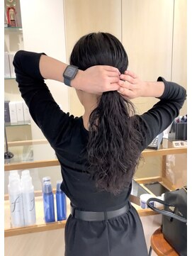 シアン 大須店(CYAN.) パーマなら、結んでも可愛い!