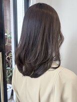 ローネス(LONESS) レイヤーカット ミディアムレイヤー グレージュ