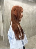 深めピンクロング
