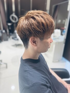 アヴァンスクロス あべのルシアス店(AVANCE. CROSS) メンズマッシュ×ベージュカラー