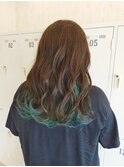 ゆるふわウェーブ×マッドグラデーション