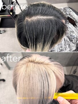 いろあそび 八王子 シルバー×ブラック［八王子/ハイトーン/ブリーチ］