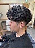 毛流れパーマ