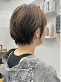 別府ショートボブ顔まわりレイヤーカット髪質改善カラー