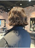 くせ毛風ボブパーマ外国人風ボブパーマ30・40代ボブパーマ