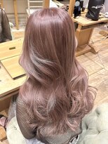 バイオレット 表参道店(Violet)&nbsp;ピンクベージュブリーチデザインカラーロングレイヤーカット