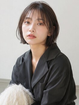 ベルフェミンキルン(Belle femin kilun)の写真/抜け感ショートカット/切りっぱなしボブが橘通西で人気の美容院♪顔周りレイヤーやショートボブも高評価!