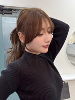 hyon myon/RISEbyREVO 綾瀬店【ヒョンミョン】&nbsp;ハッシュカット/デザインカラー/グレージュ[綾瀬駅/韓国ヘア]