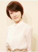 ■首すじを綺麗な小顔ショート