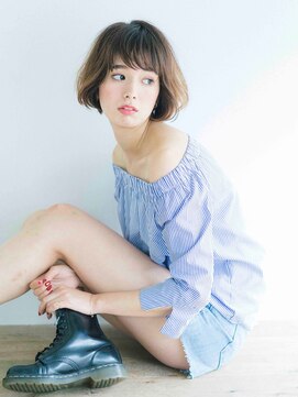 ローネス(LONESS) 【ローネス】小顔にみえる☆ナチュラルなシンプルボブ