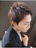 ナチュラル束感 爽やかマッシュウルフ