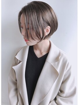 モリオフロムロンドン 原宿本店(morio from London) 【morio 原宿】ショートボブ ハイトーンベージュ