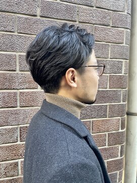 ニット 銀座(knit) 【メンズ】サイドパート【ｋｎｉｔ銀座　荒柄ノエル】