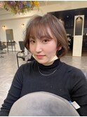 重めシースルーバング/ことりベージュ/ヘルシースタイル