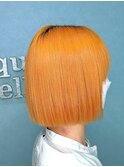 【BELLE　南柏】★ボブ×オレンジ★