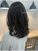 【村上】　レイヤーカット×セミディ