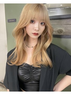 リリー(Lilley) (lilley内堀)韓国ヘア×ブロンドヘア×ブリーチカラー